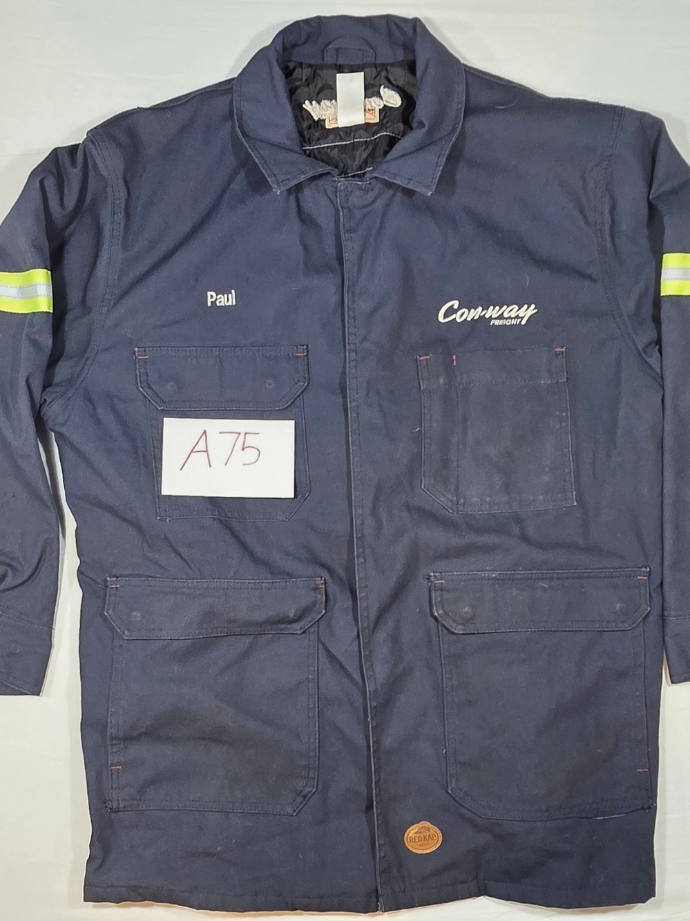 Con-way Navy Men’s Field Jacket with High-Visibility Sleeve Trim